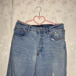 high rise jeans